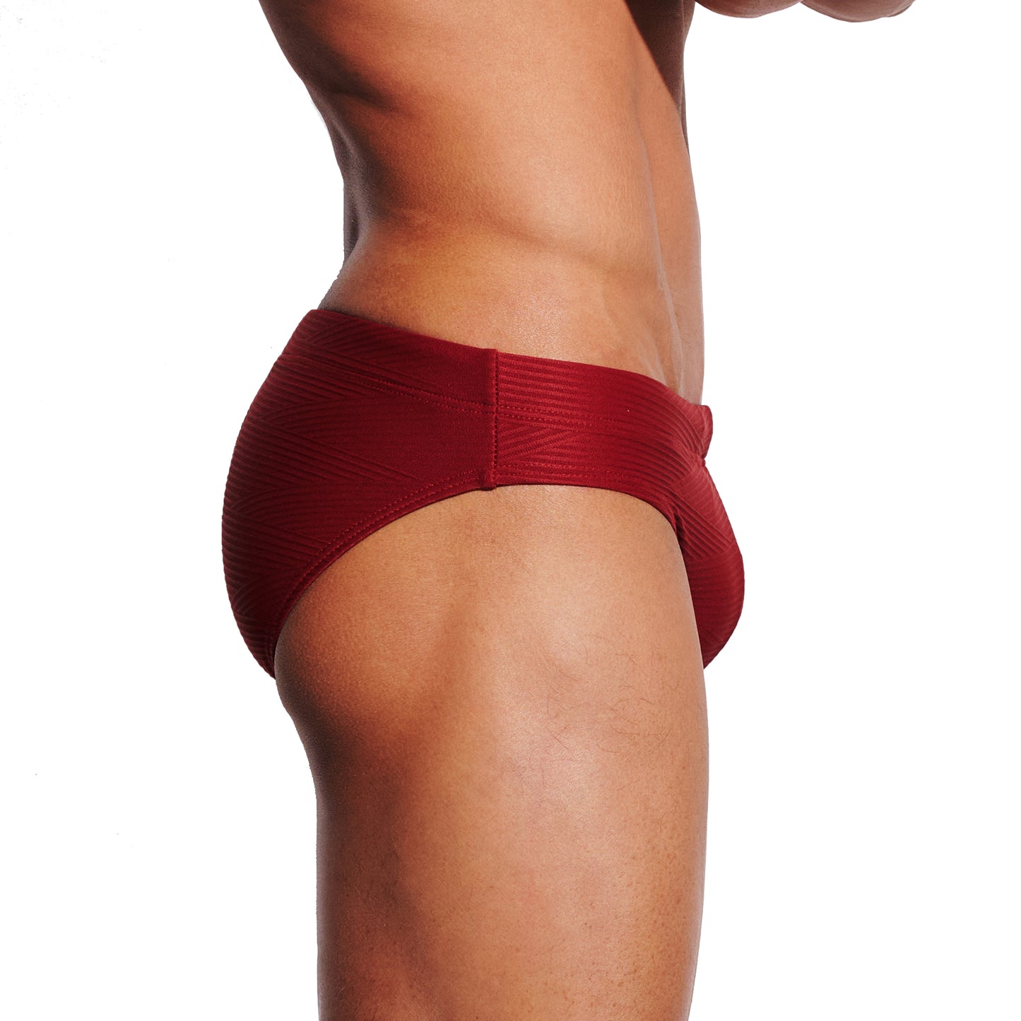 DESMIIT Men's Low Rise Micro Bikini Swim Briefs with Cup - Quick Dry Tight Bathing Suit for Swimming & Hot Spring S3631