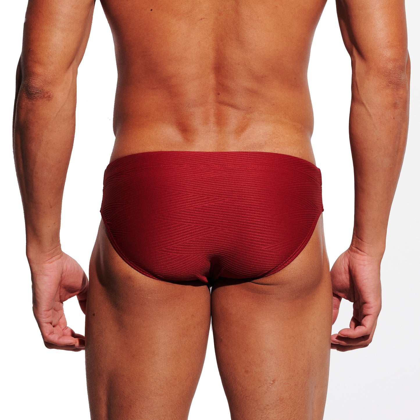 DESMIIT Men's Low Rise Micro Bikini Swim Briefs with Cup - Quick Dry Tight Bathing Suit for Swimming & Hot Spring S3631