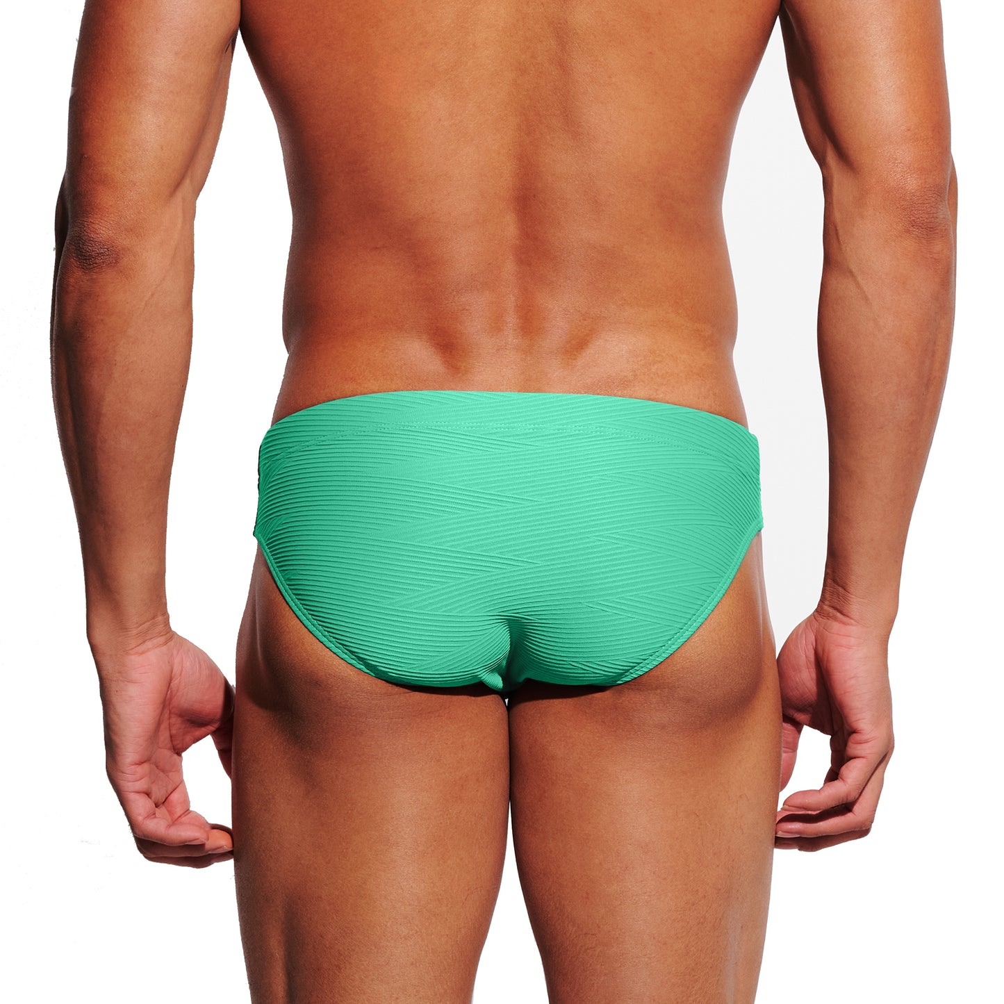 DESMIIT Men's Low Rise Micro Bikini Swim Briefs with Cup - Quick Dry Tight Bathing Suit for Swimming & Hot Spring S3631