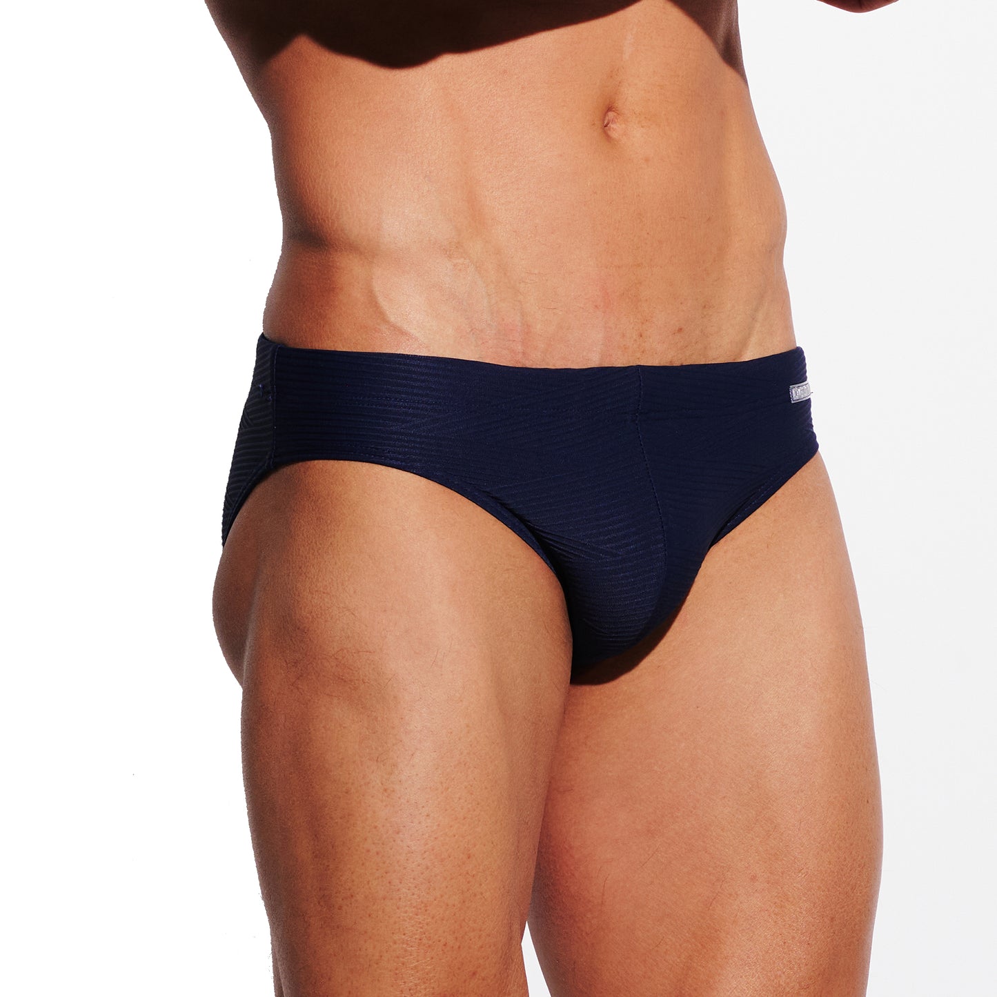 DESMIIT Men's Low Rise Micro Bikini Swim Briefs with Cup - Quick Dry Tight Bathing Suit for Swimming & Hot Spring S3631