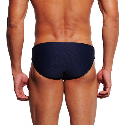 DESMIIT Men's Low Rise Micro Bikini Swim Briefs with Cup - Quick Dry Tight Bathing Suit for Swimming & Hot Spring S3631