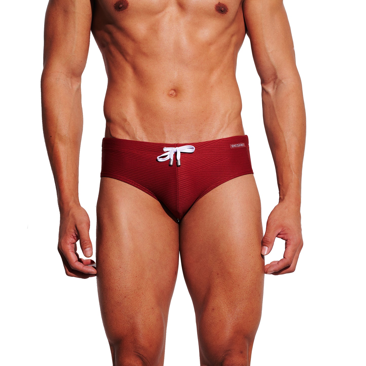 Men's Low Rise Swim Briefs with Wide Waistband - High Stretch Tight Bathing Suit, Quick Dry Bodycon for Swimming S3632