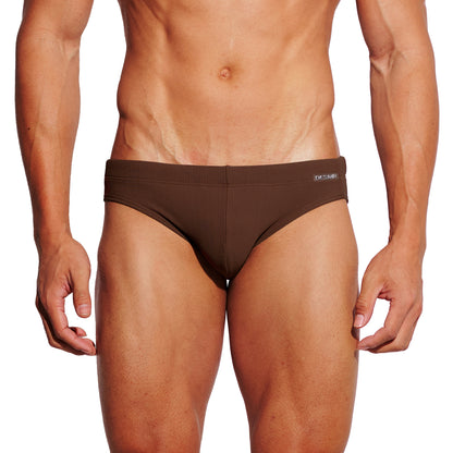 DESMIIT Men's Low Rise Swim Briefs with Cup-High Stretch Breathable Quick Dry Tight Bodycon Bathing Suit for Swim S3634
