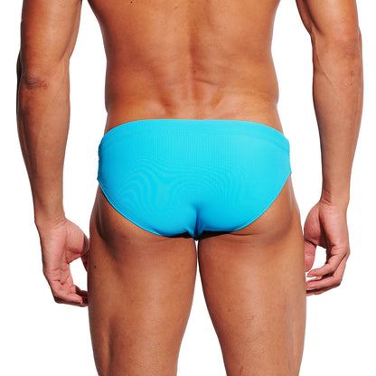 DESMIIT Men's Low Rise Swim Briefs with Cup-High Stretch Breathable Quick Dry Tight Bodycon Bathing Suit for Swim S3634