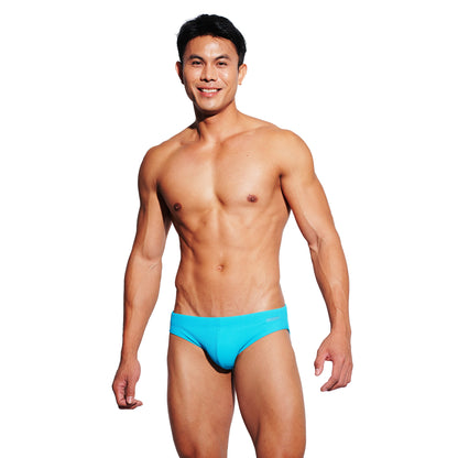 DESMIIT Men's Low Rise Swim Briefs with Cup-High Stretch Breathable Quick Dry Tight Bodycon Bathing Suit for Swim S3634