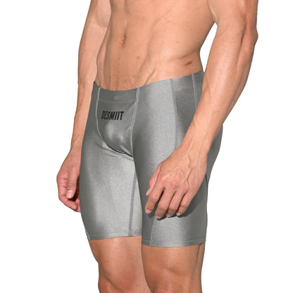 Men's Solid Drawstring Mid-Length Swim Trunks | Quick-Dry Shapewear Sports Swimwear S5525