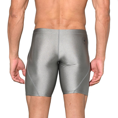Men's Solid Drawstring Mid-Length Swim Trunks | Quick-Dry Shapewear Sports Swimwear S5525