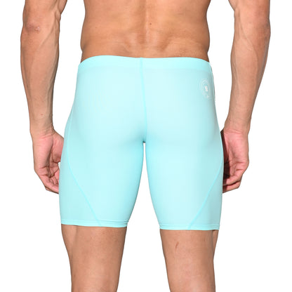 Men's Solid Drawstring Mid-Length Swim Trunks | Quick-Dry Shapewear Sports Swimwear S5525