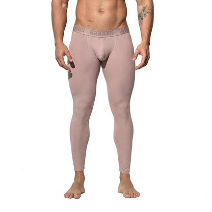 Men's Winter Warm Ribbed Soft Modal Thermal Long Johns  Fitted Tights No Underwear Required Underpants  U1112