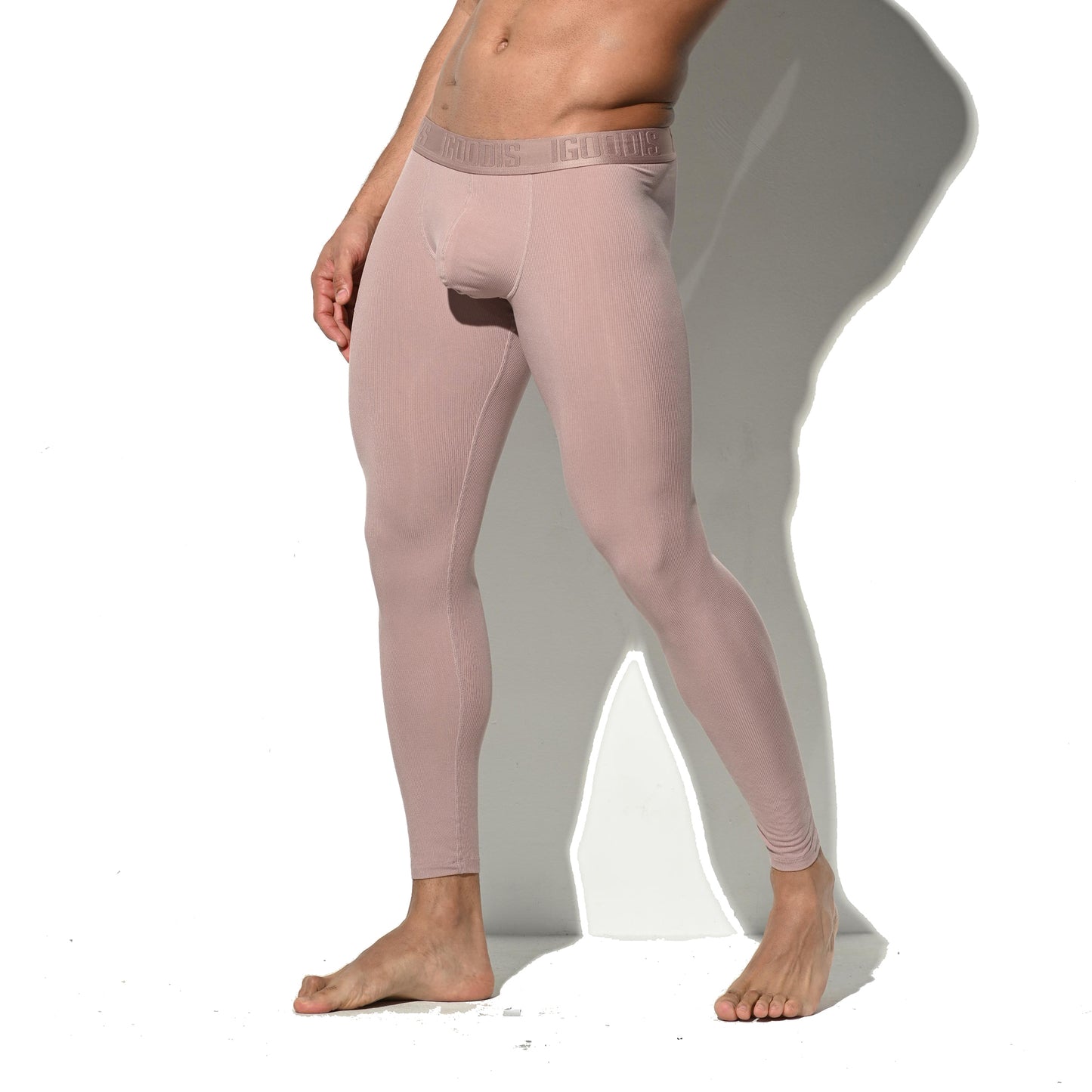 Men's Winter Warm Ribbed Soft Modal Thermal Long Johns  Fitted Tights No Underwear Required Underpants  U1112