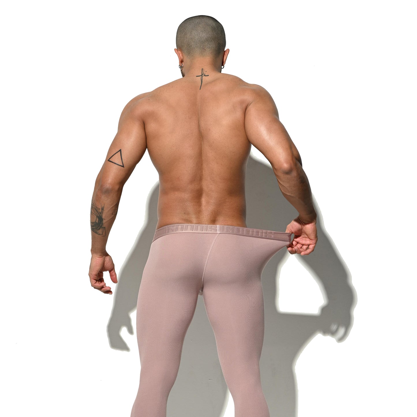 Men's Winter Warm Ribbed Soft Modal Thermal Long Johns  Fitted Tights No Underwear Required Underpants  U1112