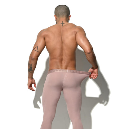 Men's Winter Warm Ribbed Soft Modal Thermal Long Johns  Fitted Tights No Underwear Required Underpants  U1112