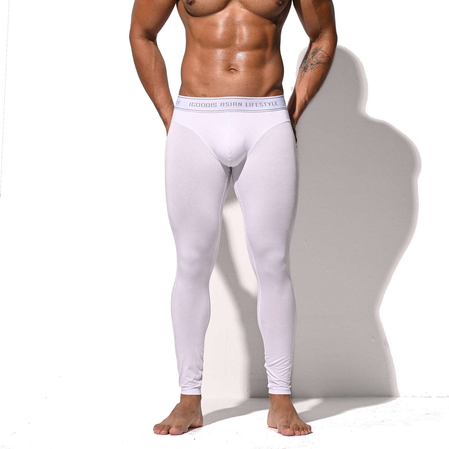 Men's Winter Warm Modal Thermal Long Johns - Fitted Tights No Underwear Required Soft Underpants  U1232