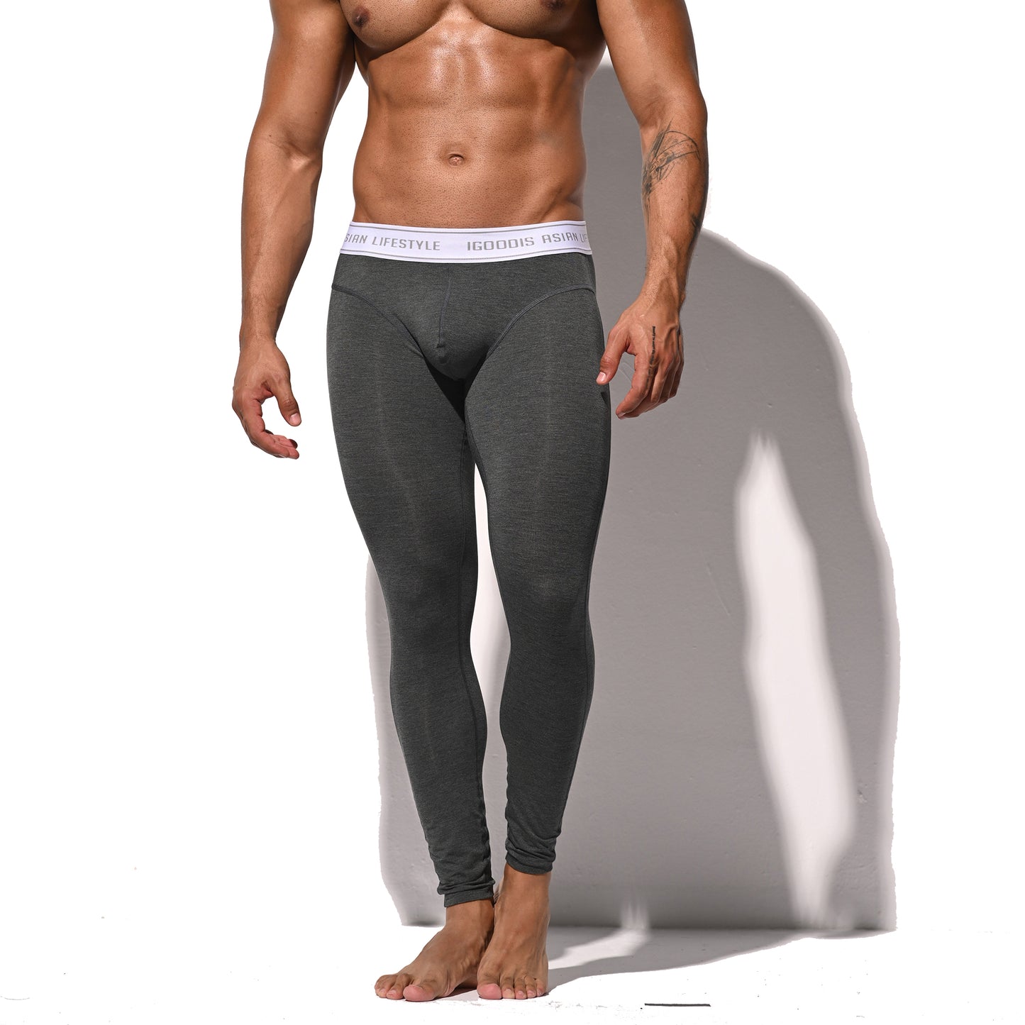Men's Winter Warm Modal Thermal Long Johns - Fitted Tights No Underwear Required Soft Underpants  U1232