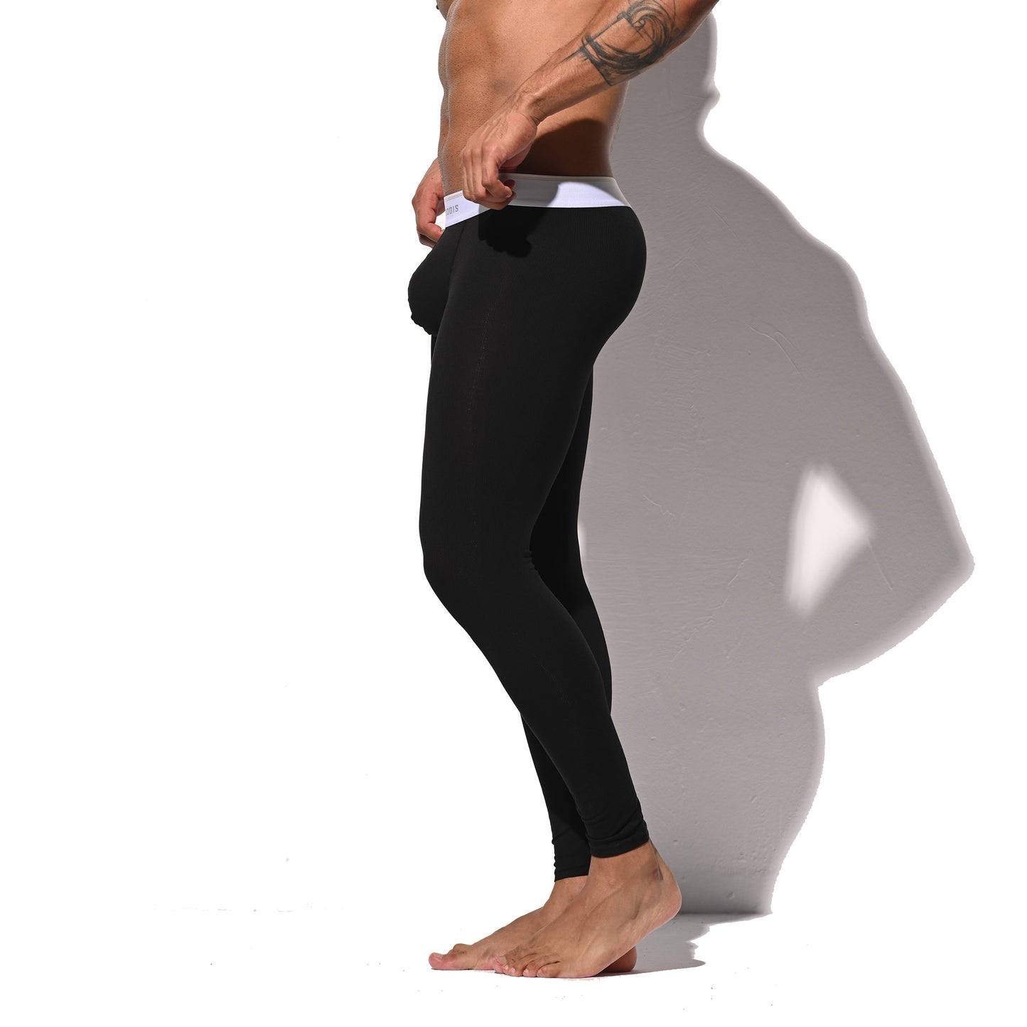 Men's Winter Warm Ribbed Modal Thermal Long Johns  Fitted Tights No Underwear Required Soft Underpants  U1233