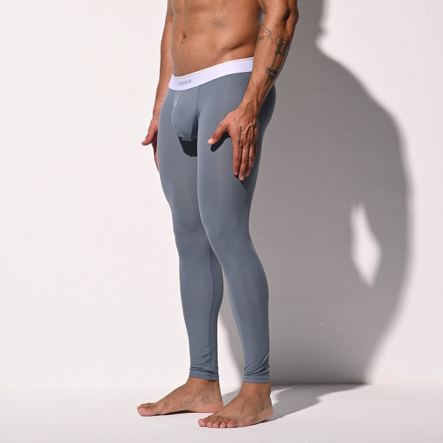 Men's Winter Warm Ribbed Modal Thermal Long Johns  Fitted Tights No Underwear Required Soft Underpants  U1233