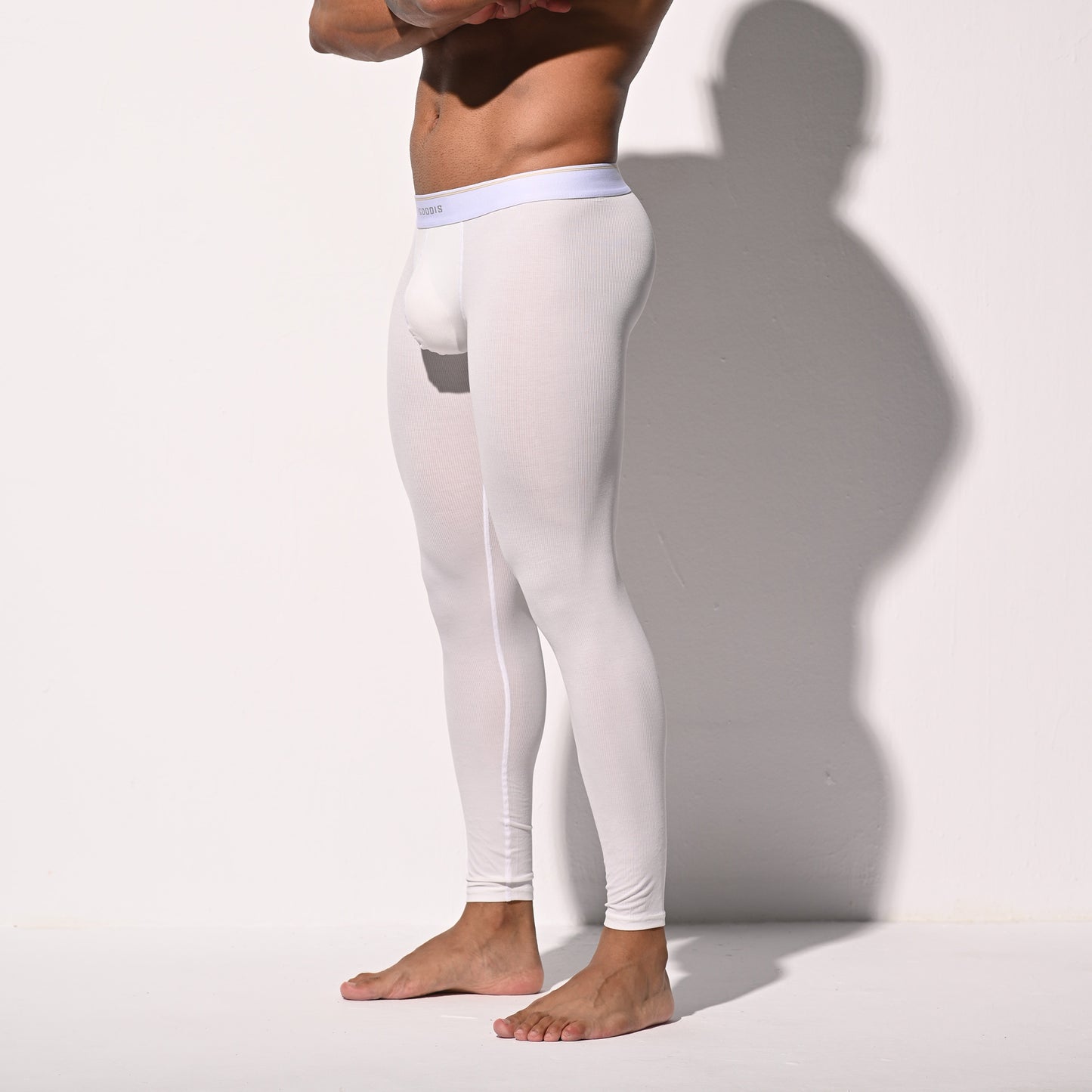 Men's Winter Warm Ribbed Modal Thermal Long Johns  Fitted Tights No Underwear Required Soft Underpants  U1233