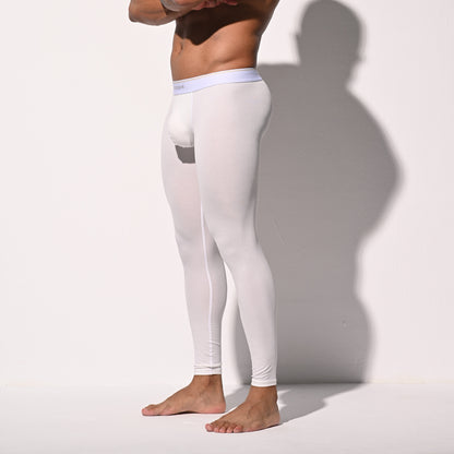 Men's Winter Warm Ribbed Modal Thermal Long Johns  Fitted Tights No Underwear Required Soft Underpants  U1233