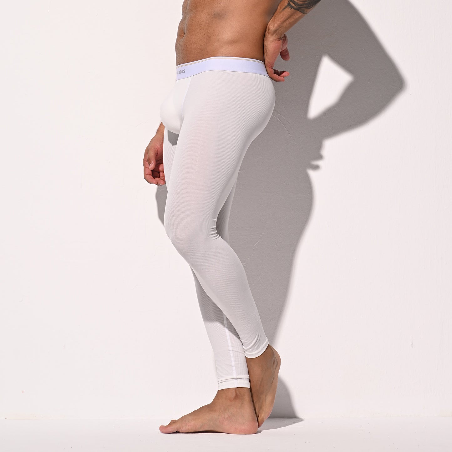 Men's Winter Warm Ribbed Modal Thermal Long Johns  Fitted Tights No Underwear Required Soft Underpants  U1233