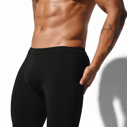 Men's Winter Thermal Base Layer Pants - Modal Soft Fabric, Warm Non-Pilling Inner Wear for Cold Days  U1534