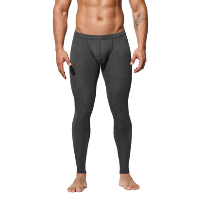Men's Winter Thermal Base Layer Pants - Modal Soft Fabric, Warm Non-Pilling Inner Wear for Cold Days  U1534