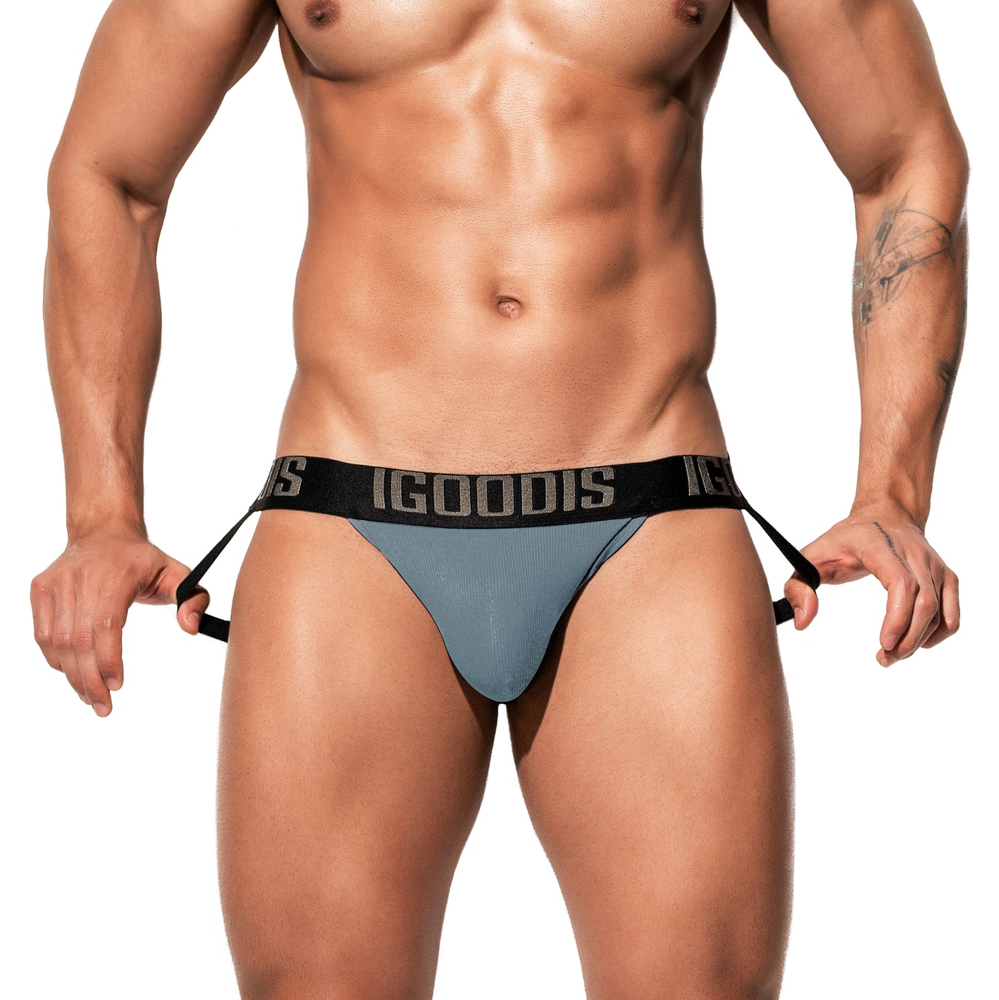 Men's Soft Sexy Thongs  High Elastic Large Pouch Sports  Jockstrap Underwear  U2123
