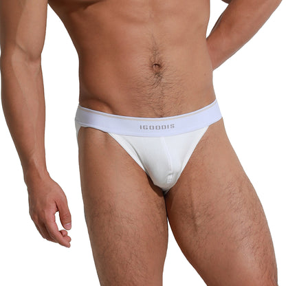 Men's Tagless Men's High-Cut Briefs  Soft Elastic Underwear Breathable Contoured Pouch Comfort U3003