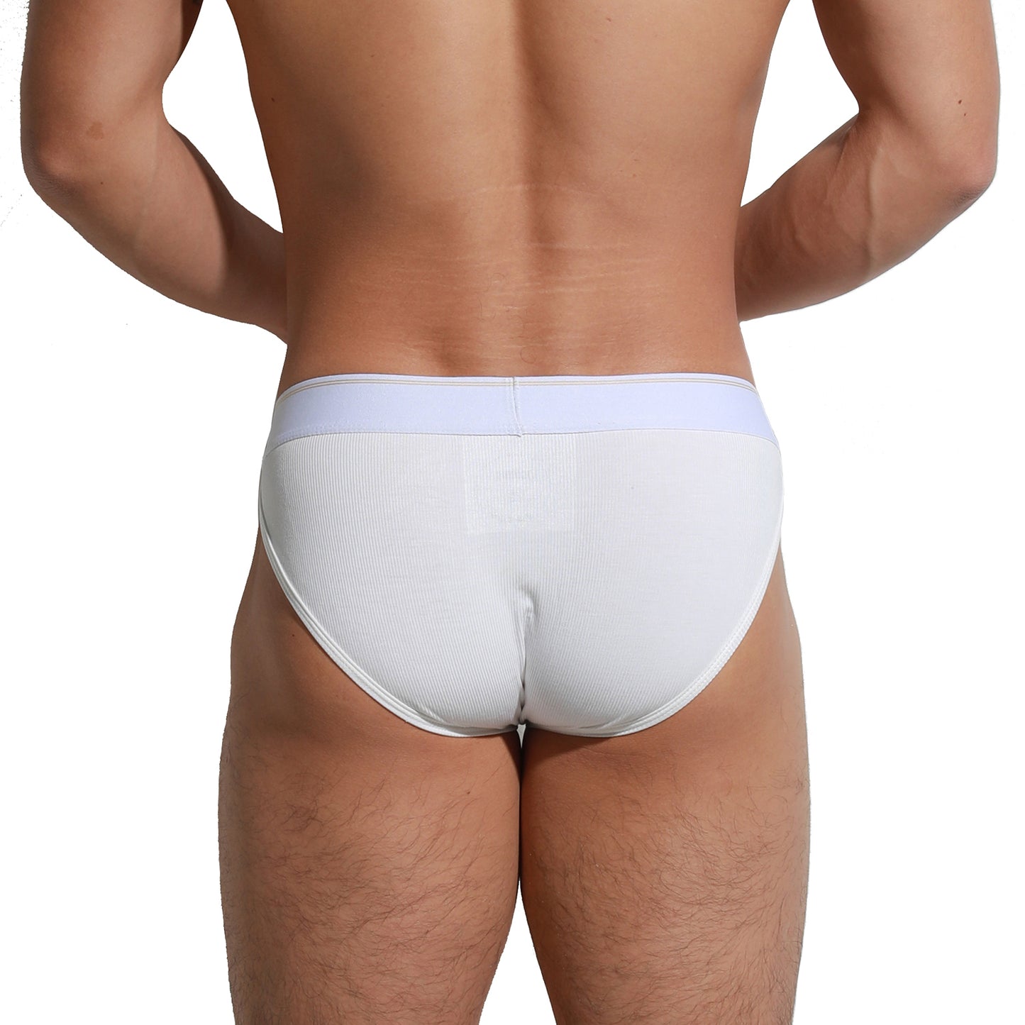 Men's Tagless Men's High-Cut Briefs  Soft Elastic Underwear Breathable Contoured Pouch Comfort U3003