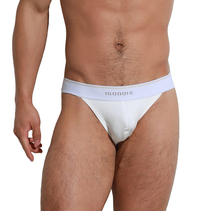 Men's Tagless Men's High-Cut Briefs  Soft Elastic Underwear Breathable Contoured Pouch Comfort U3003