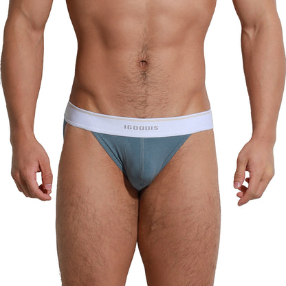 Men's Tagless Men's High-Cut Briefs  Soft Elastic Underwear Breathable Contoured Pouch Comfort U3003
