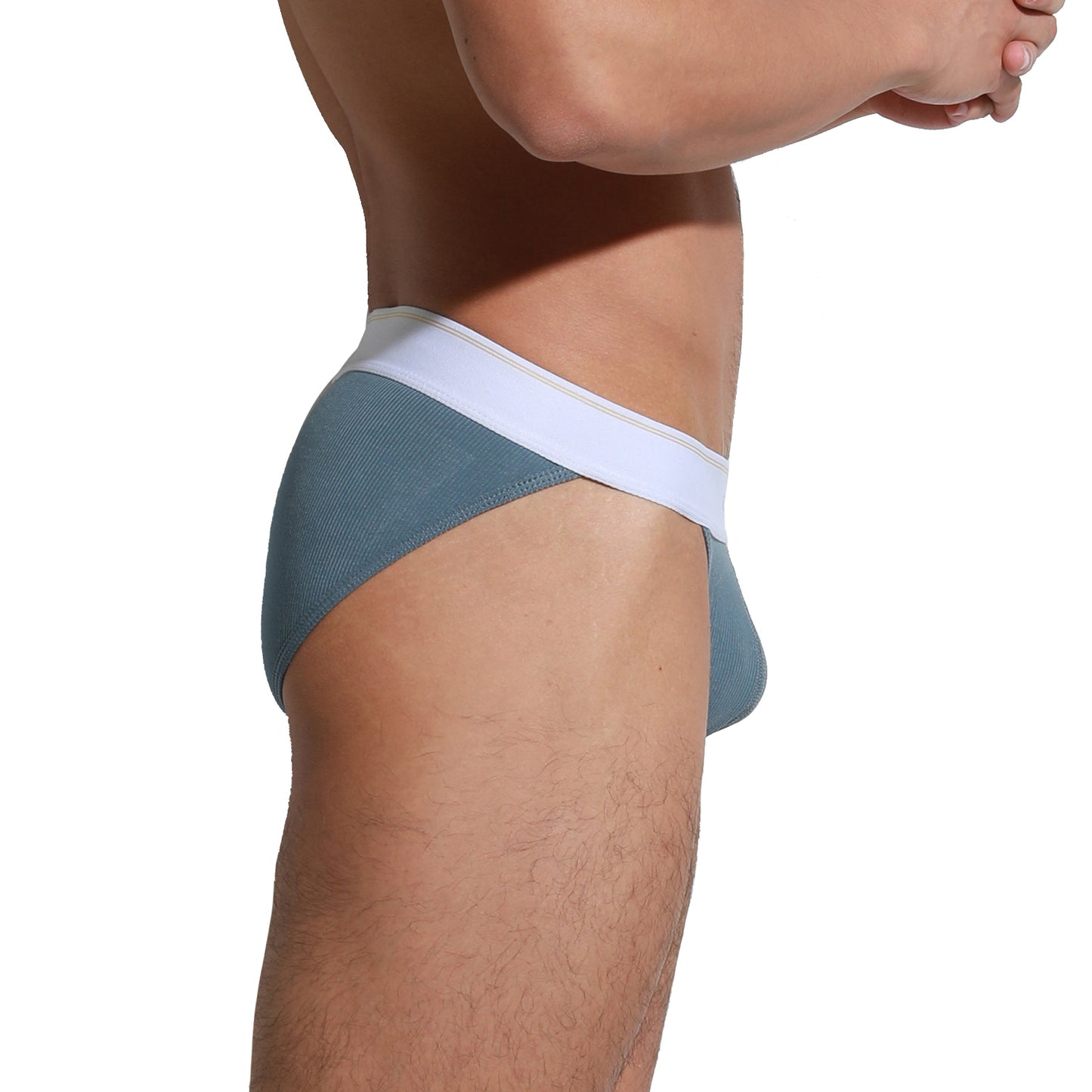 Men's Tagless Men's High-Cut Briefs  Soft Elastic Underwear Breathable Contoured Pouch Comfort U3003