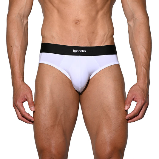Men's Tagless Low Waist Modal Briefs - Soft Elastic Underwear for All-Day Comfort U3530