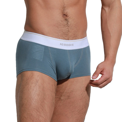 Men's Slim-Fit Underwear - Soft Twill Boxer Briefs   U4003