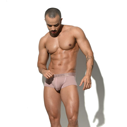 Men's Tagless Low Waist Boxer Briefs Soft Modal Elastic Underwear for Comfortable Fit U4106