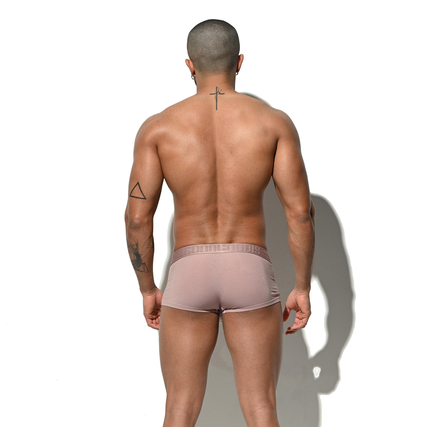 Men's Tagless Low Waist Boxer Briefs Soft Modal Elastic Underwear for Comfortable Fit U4106