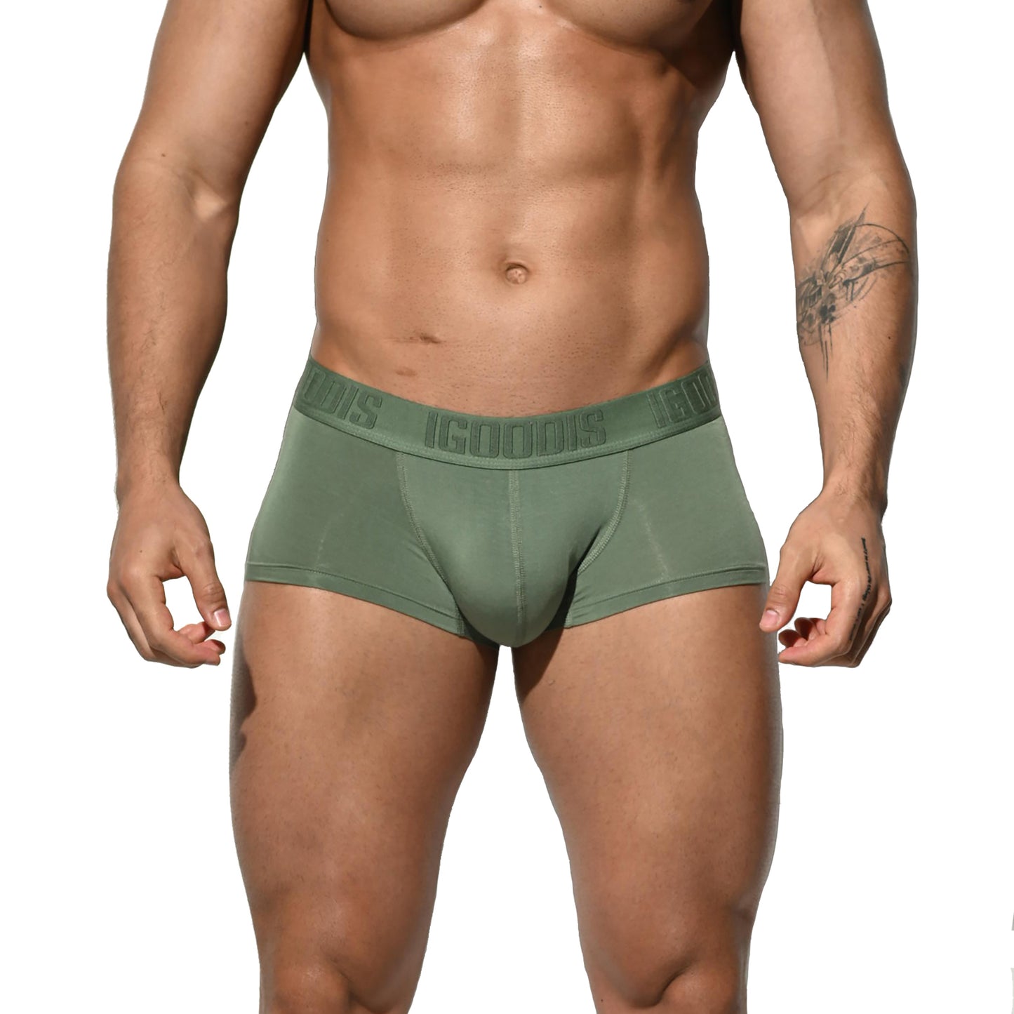 Men's Slim-Fit Boxer Briefs - Soft Lightweight High Elasticity Healthy Fabric Underwear U4101