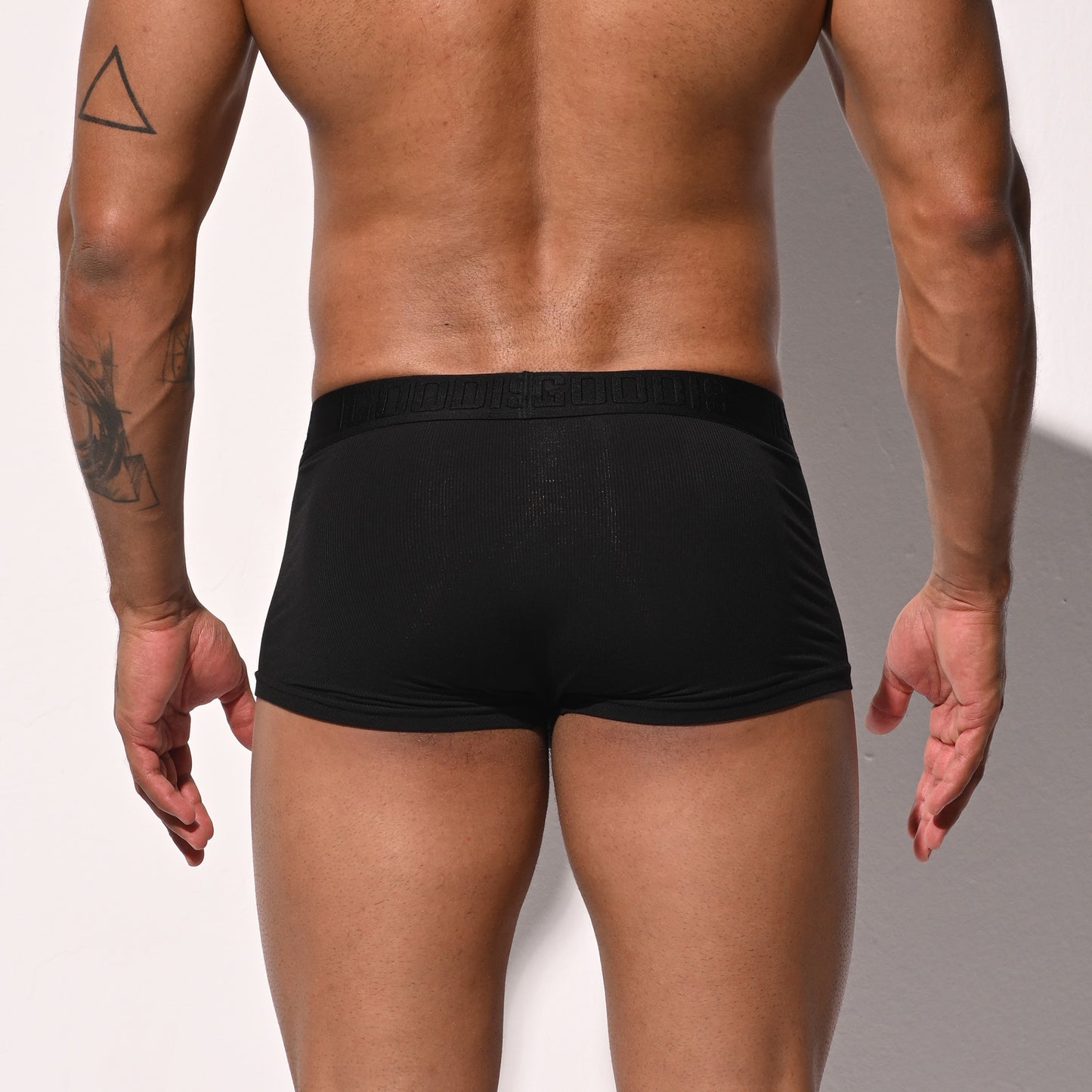 Men's Tagless Low Waist Boxer Briefs Soft Modal Elastic Underwear for Comfortable Fit U4106