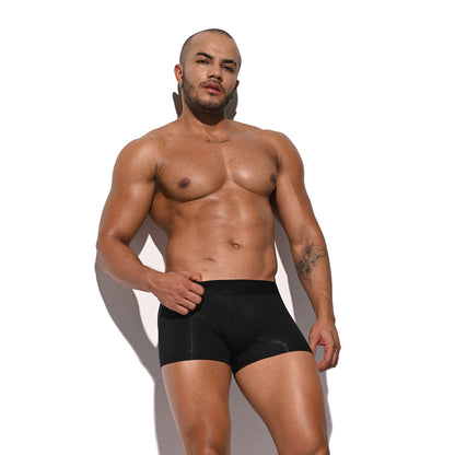 Men's Soft Modal High Elastic U-Pouch Modal Underwear Airy Boxer brief Soft Solid U4116