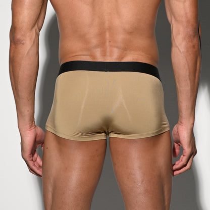 Men's Tagless Low Waist Modal Boxer Briefs Soft Elastic Underwear for All-Day Comfort U4531