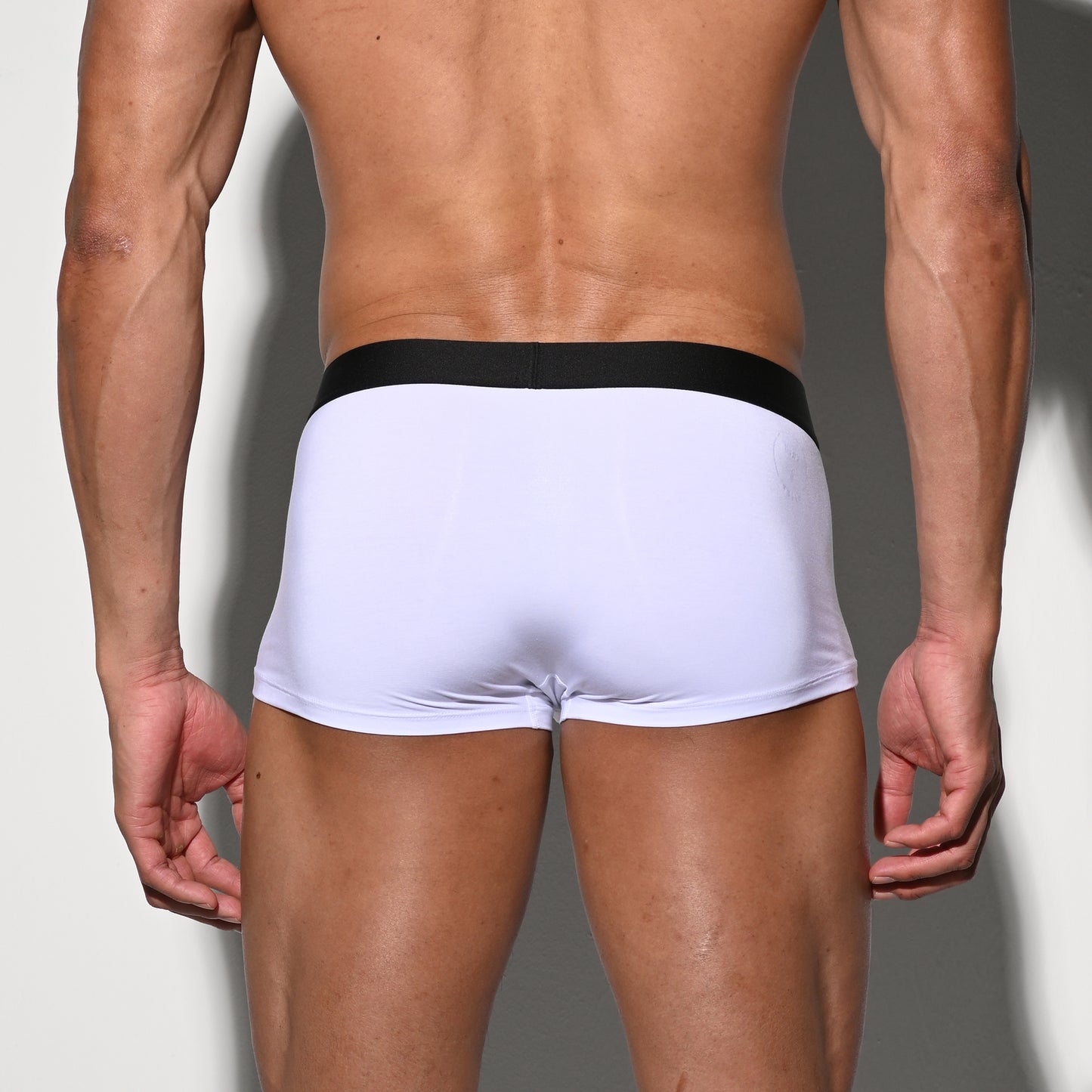 Men's Tagless Low Waist Modal Boxer Briefs Soft Elastic Underwear for All-Day Comfort U4531