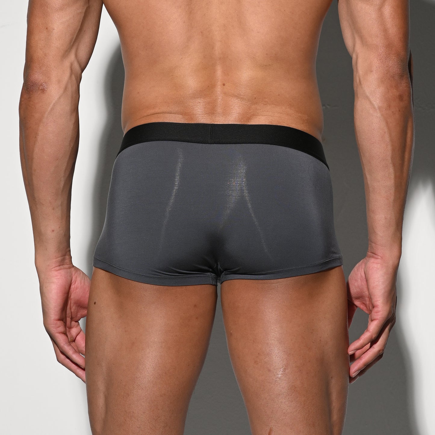 Men's Tagless Low Waist Modal Boxer Briefs Soft Elastic Underwear for All-Day Comfort U4531