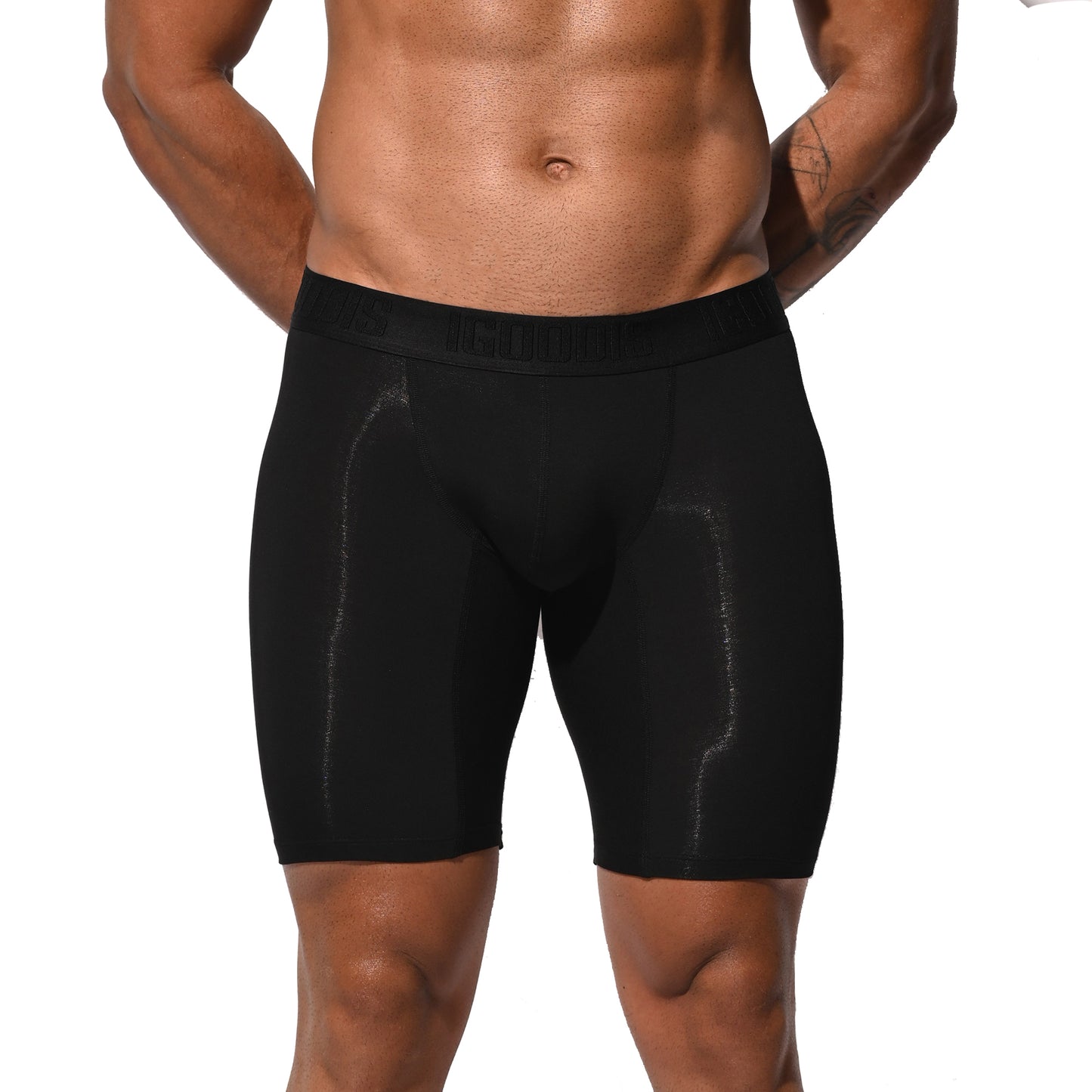 Men's Soft Modal High Elastic U-Pouch Modal Underwear Airy Boxer brief Soft Solid U5120