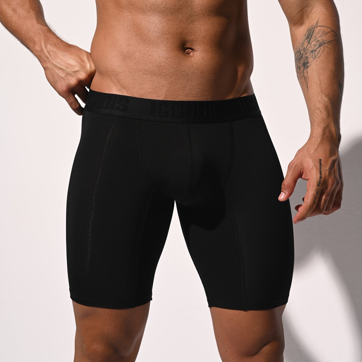 Men's Soft Modal High Elastic U-Pouch Modal Underwear Airy Boxer brief Soft Solid U5120