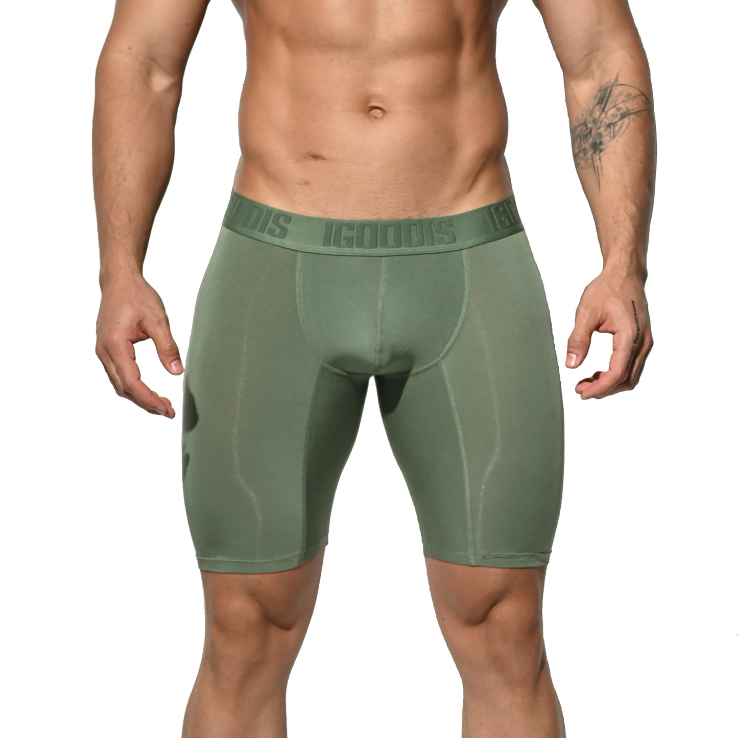 Men's Soft Modal High Elastic U-Pouch Modal Underwear Airy Boxer brief Soft Solid U5120