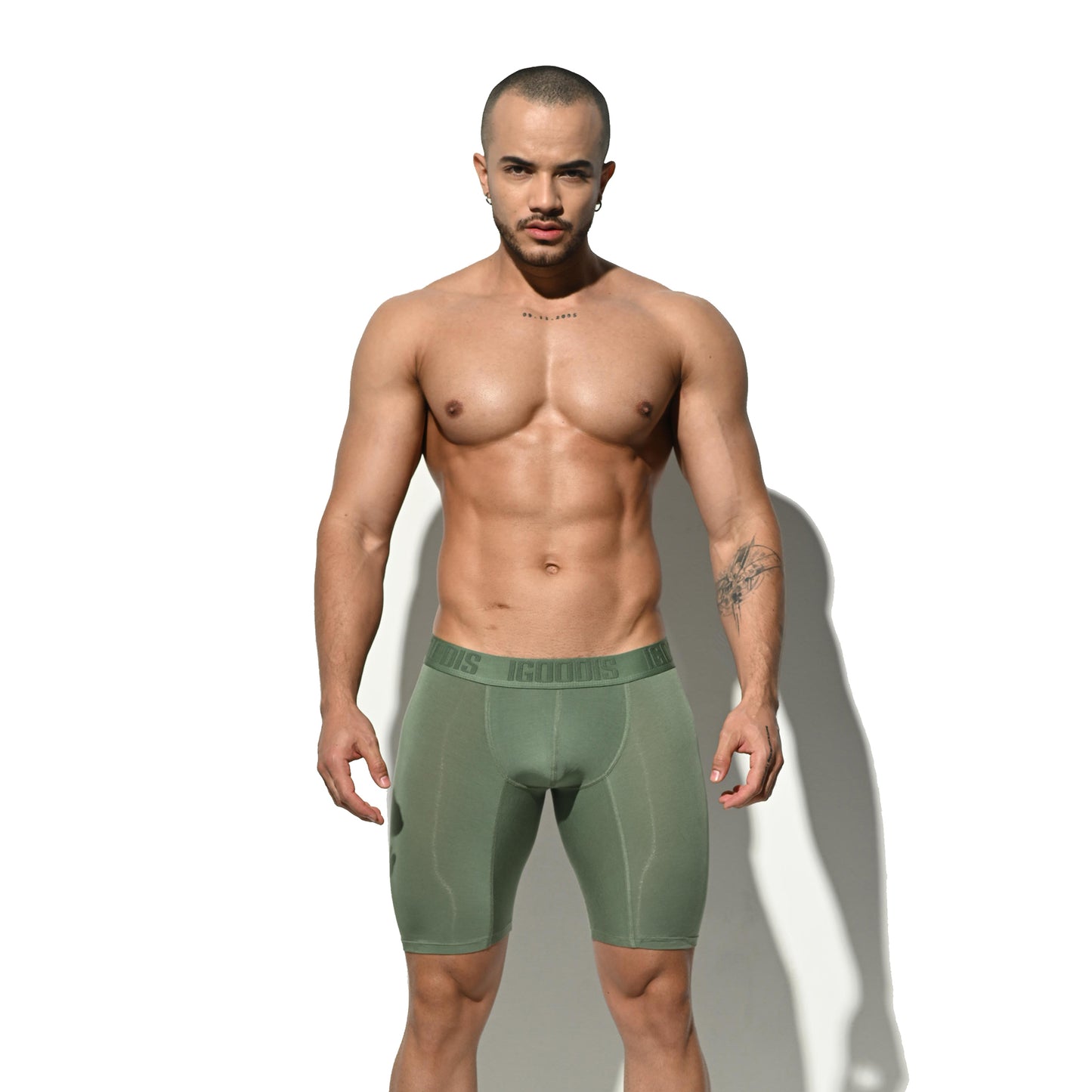 Men's Soft Modal High Elastic U-Pouch Modal Underwear Airy Boxer brief Soft Solid U5120
