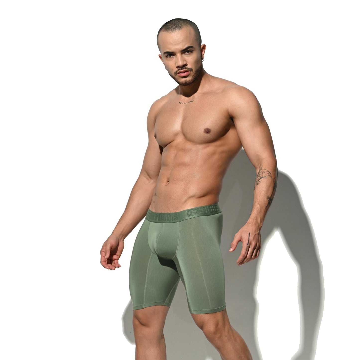 Men's Soft Modal High Elastic U-Pouch Modal Underwear Airy Boxer brief Soft Solid U5120