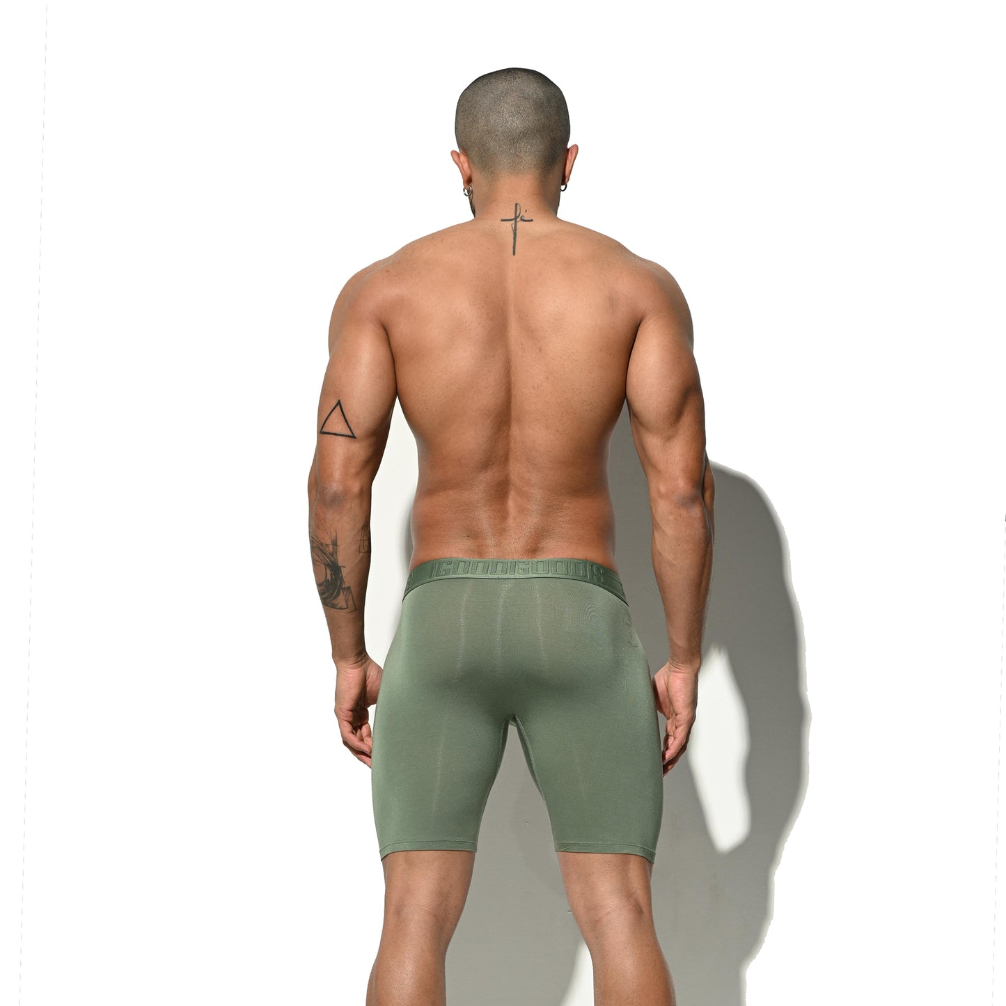 Men's Soft Modal High Elastic U-Pouch Modal Underwear Airy Boxer brief Soft Solid U5120