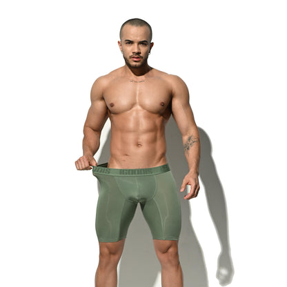Men's Soft Modal High Elastic U-Pouch Modal Underwear Airy Boxer brief Soft Solid U5120