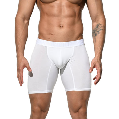 Men's Soft Modal High Elastic U-Pouch Modal Underwear Airy Boxer brief Soft Solid U5120