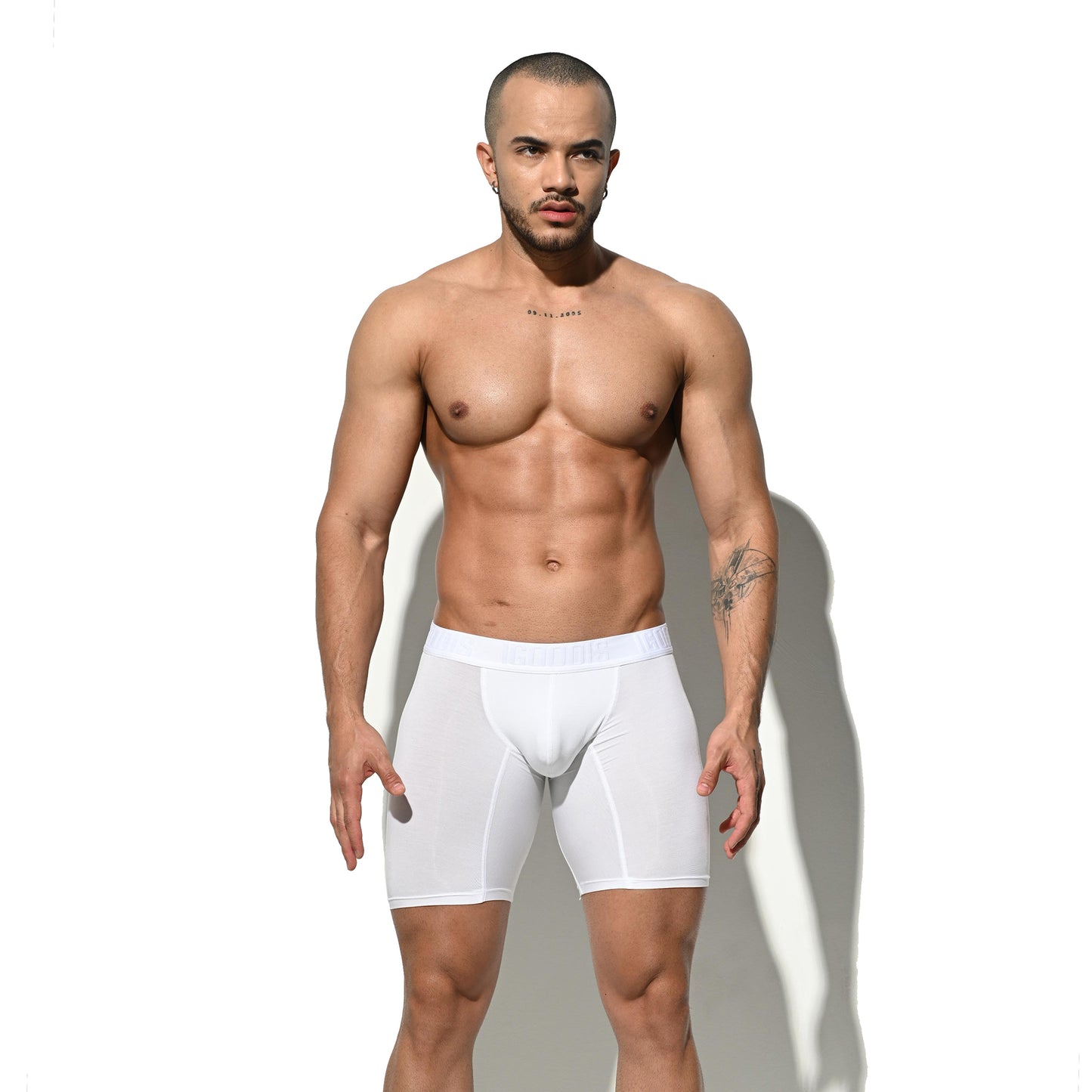 Men's Soft Modal High Elastic U-Pouch Modal Underwear Airy Boxer brief Soft Solid U5120